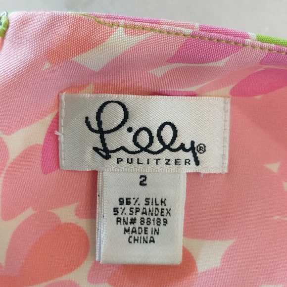 Lilly Pulitzer Vintage awhile Label Dress SIlk - Picture 5 of 5